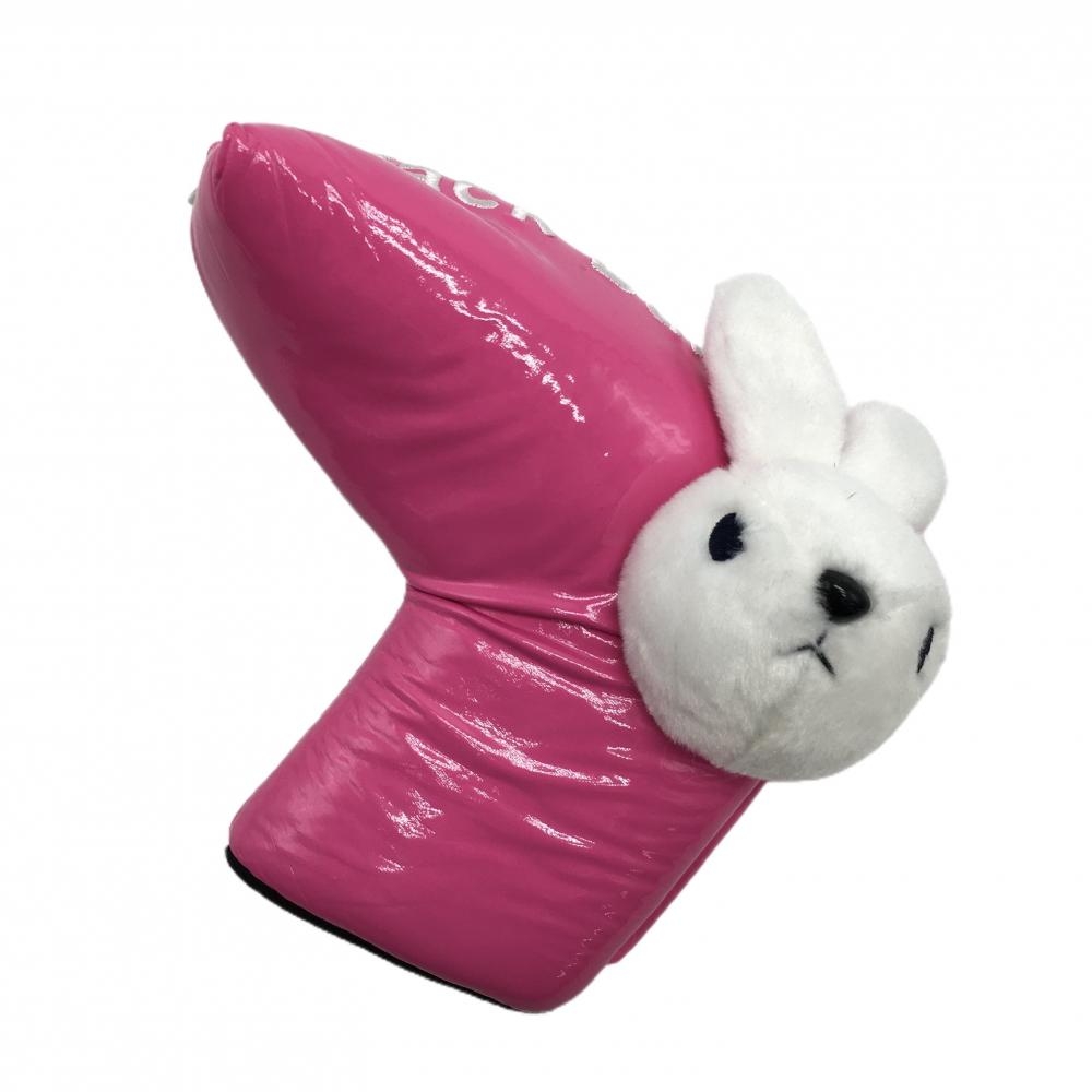 【超美品】ジャックバニー パターカバー ピンク×白 ウサギ ぬいぐるみ ピン型ゴルフ Jack Bunny
