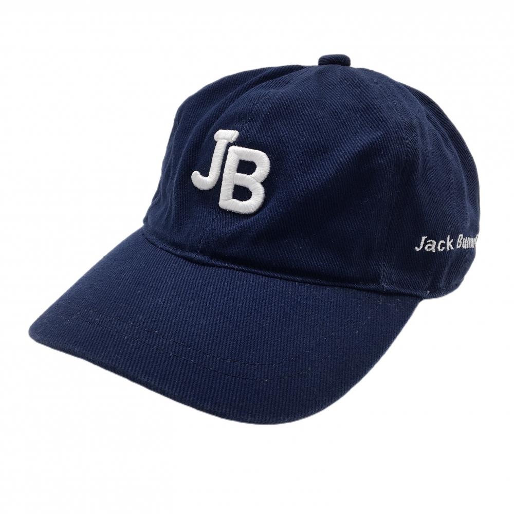ジャックバニー×PEANUTS キャップ ネイビー×白 ロゴ刺しゅう スヌーピー FR   ゴルフウェア Jack Bunny