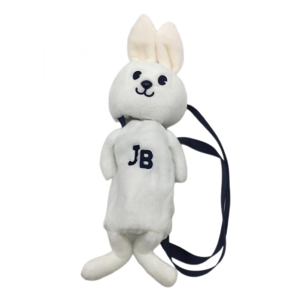 【超美品】ジャックバニー ペットボトルホルダー 白 ウサギ ぬいぐるみ バニー ショルダーストラップ付きゴルフ Jack Bunny 画像