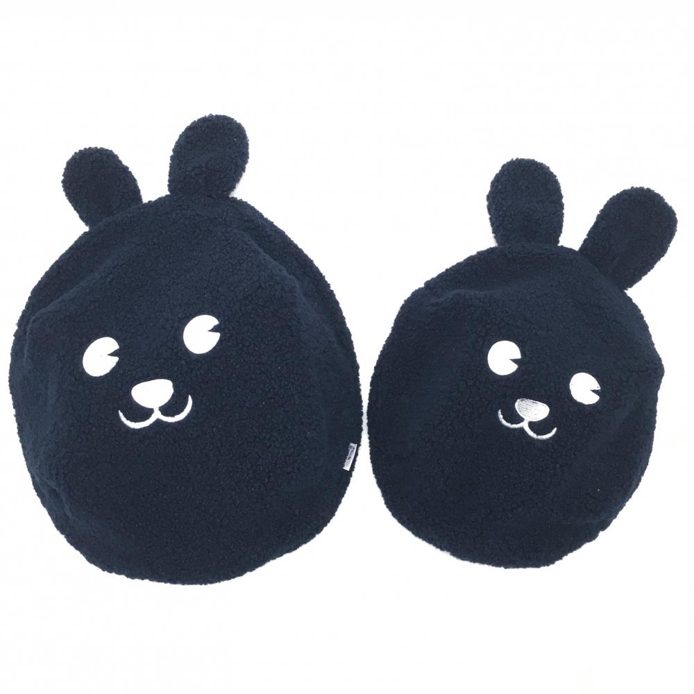 【超美品】ジャックバニー ボアポーチ2点セット ネイビー×白 うさぎ親子 マルチケースゴルフ Jack Bunny
