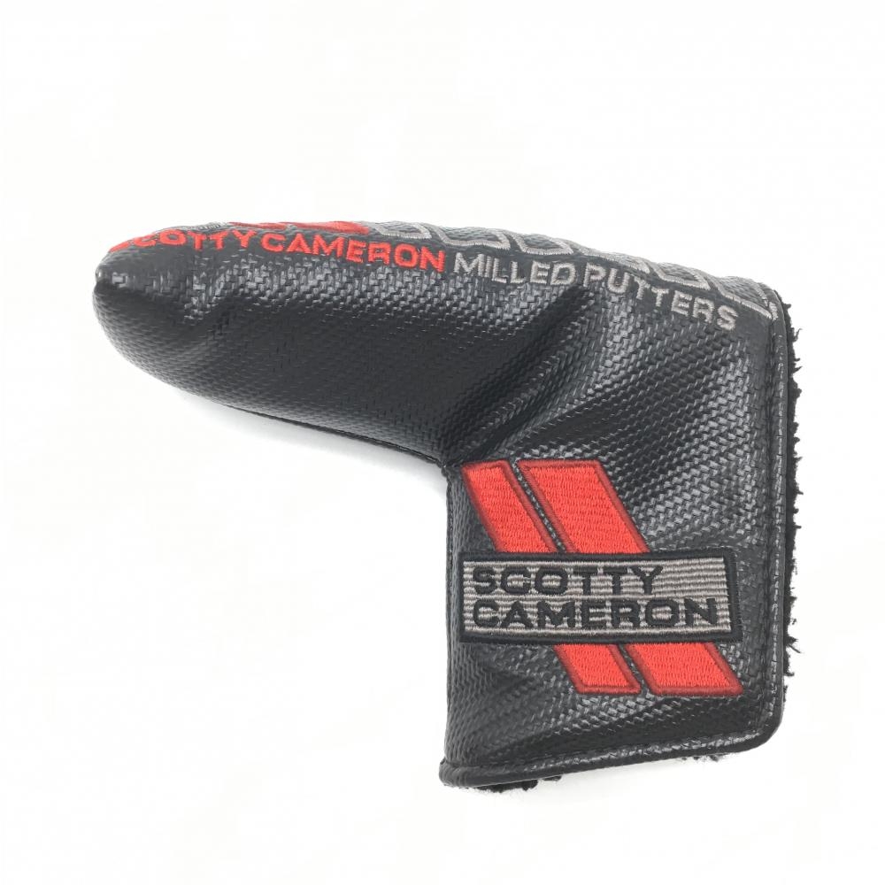 スコッティキャメロン パターカバー×タイトリスト 黒×レッド×グレー MILLED PUTTERS ピン型ゴルフ Scotty Cameron