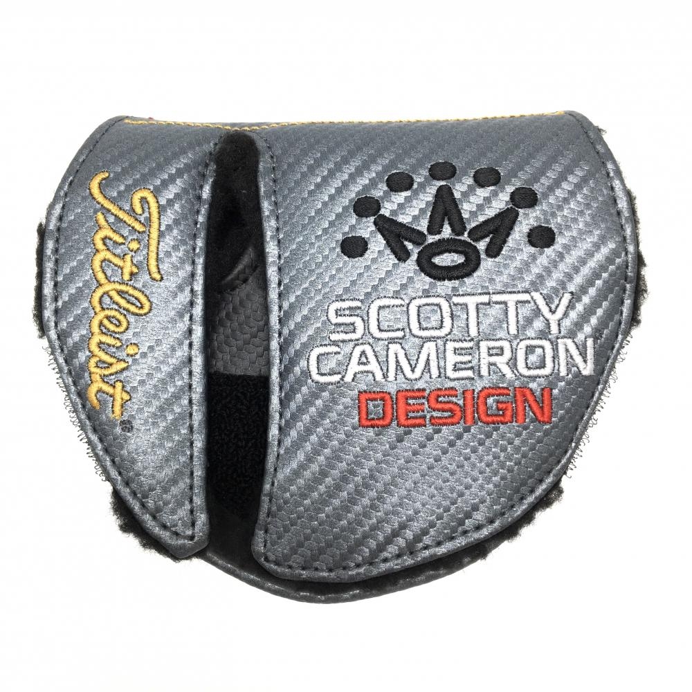 【超美品】スコッティキャメロン×タイトリスト パターカバー グレー MILLED PUTTERS マレット型 ゴルフ Scotty Cameron