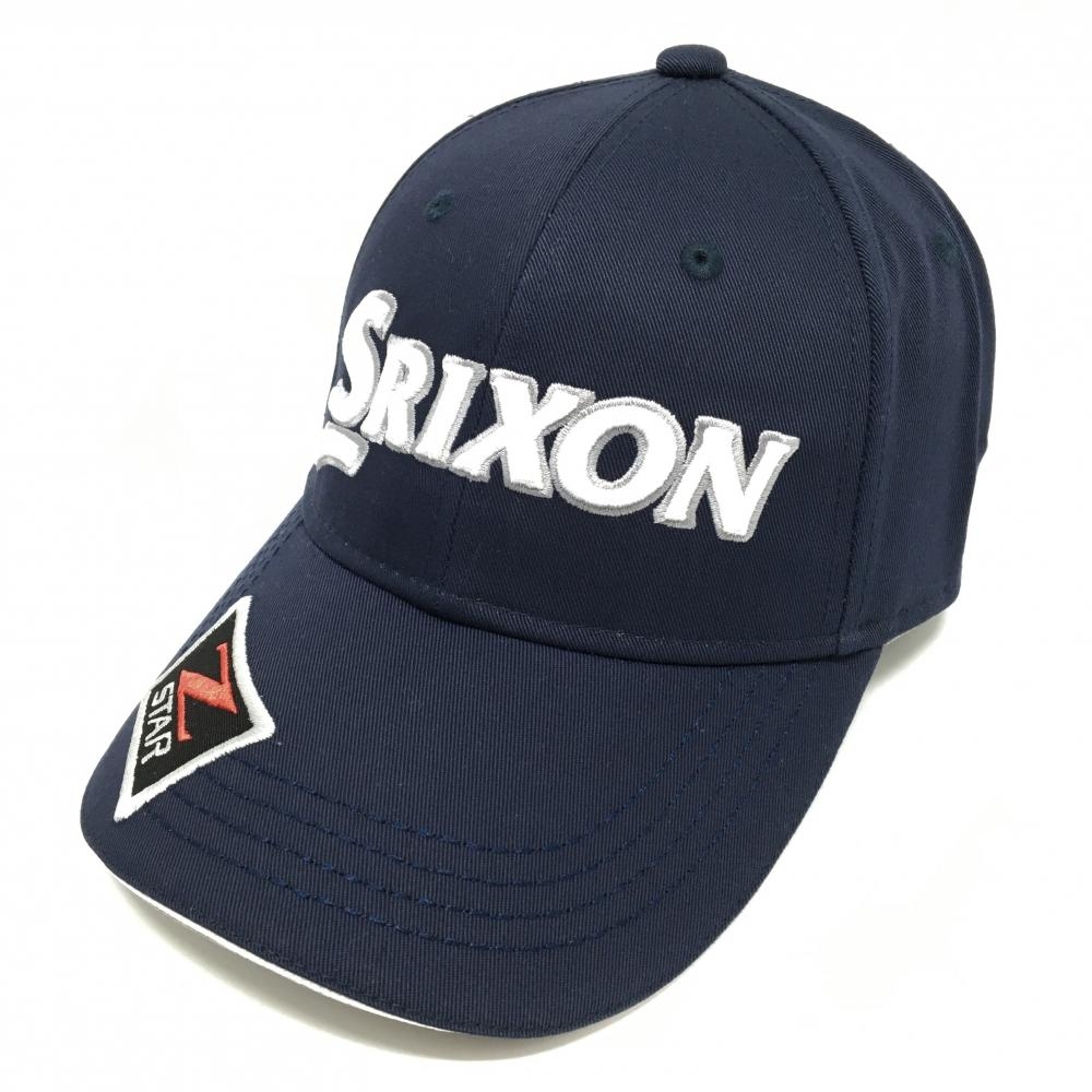 【未使用品】スリクソン キャップ ネイビー×白 ZSTAR 立体ロゴ F(56-60㎝)   ゴルフウェア SRIXON