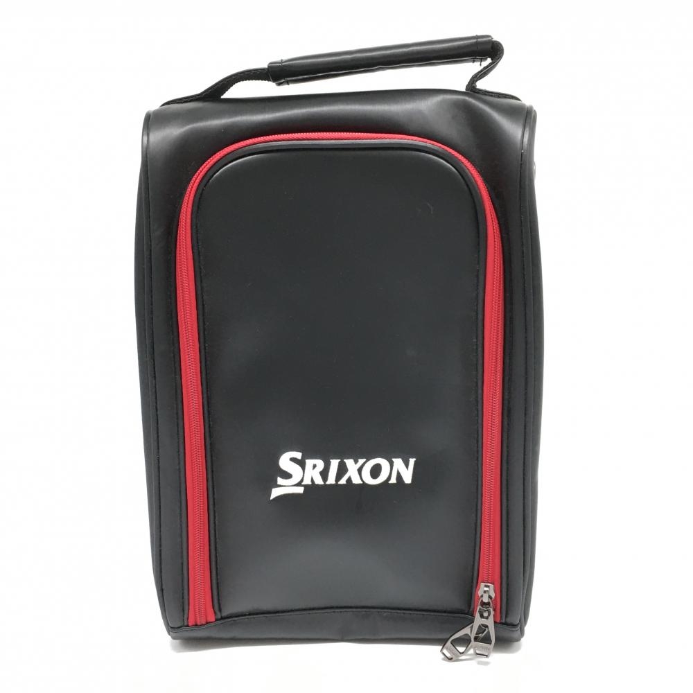 【超美品】スリクソン シューズケース 黒×レッド 通気口 ゴルフ SRIXON