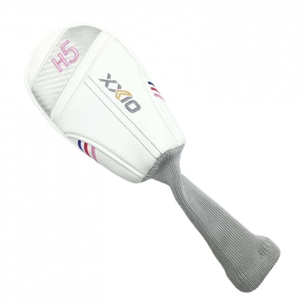【超美品】ゼクシオ ヘッドカバー(UT) 白×グレー H5 ユーティリティ ゴルフ XXIO