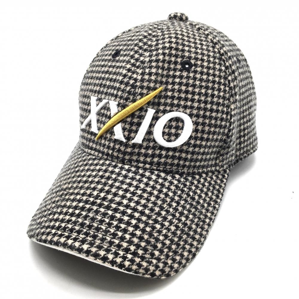 【超美品】ゼクシオ キャップ ブラウン×ベージュ 千鳥格子   ゴルフウェア XXIO