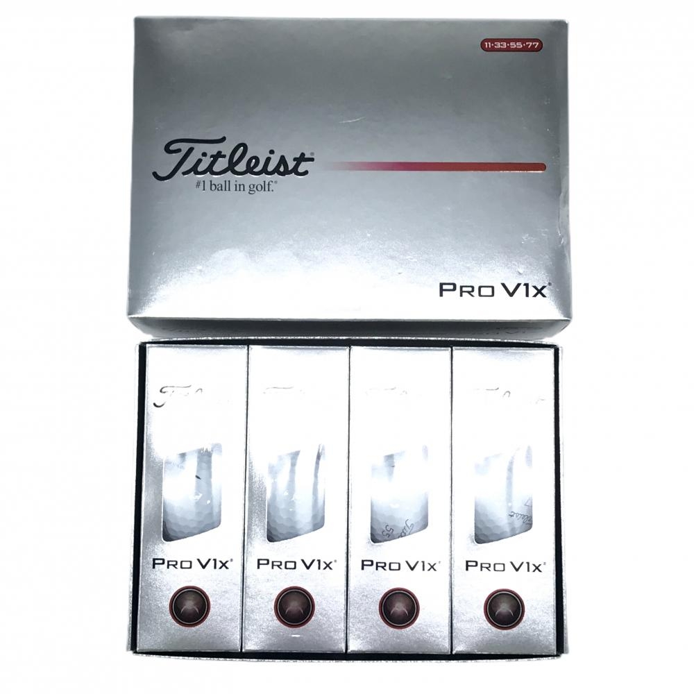 【新品】タイトリスト ゴルフボール 白 1ダース 12球 PRO V1X ゴルフ TITLEIST