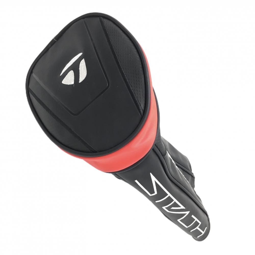 【美品】テーラーメイド ヘッドカバー(DR) 黒×レッド ドライバー用ゴルフ TaylorMade