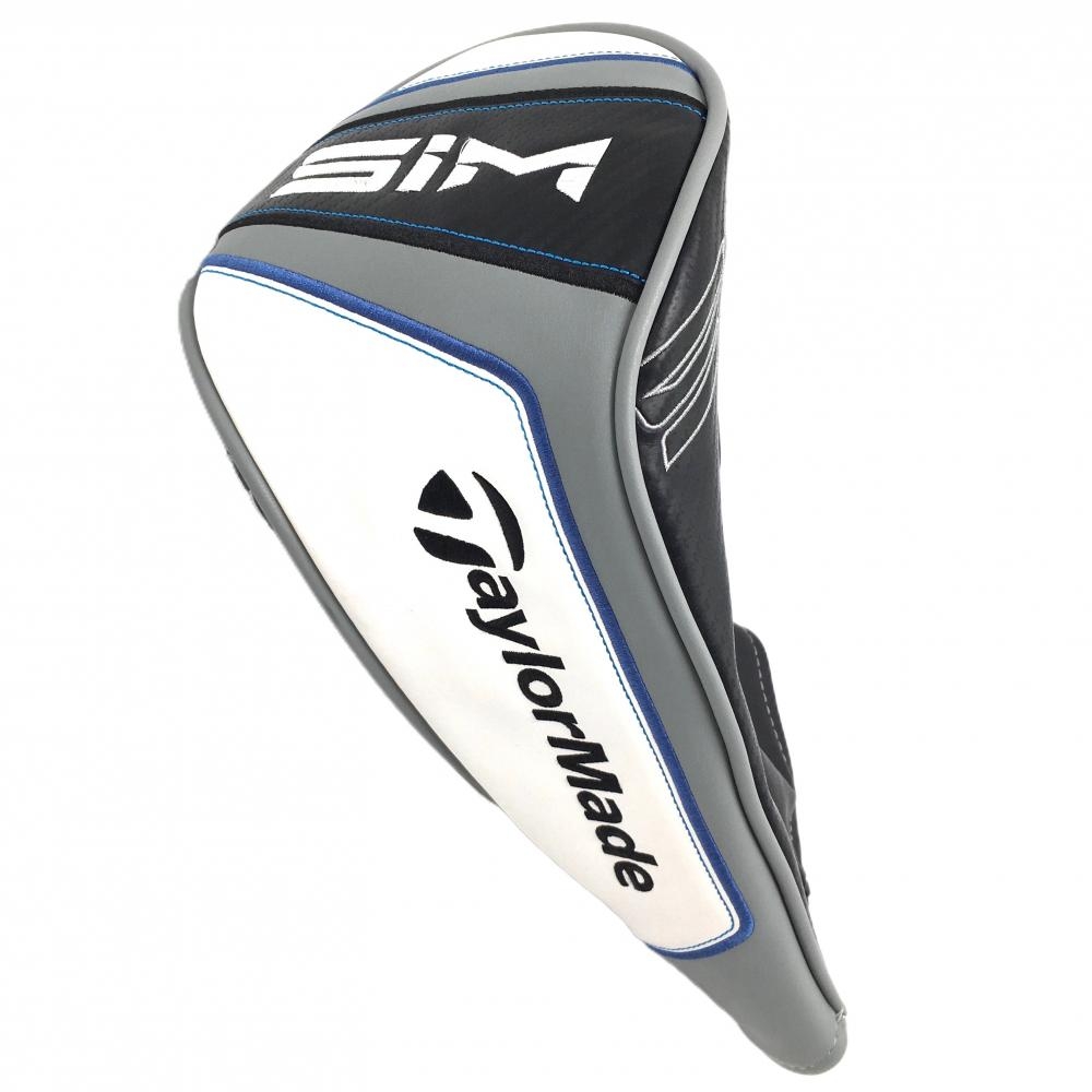 【美品】テーラーメイド ヘッドカバー(DR) 白×黒 ドライバー SIMゴルフ TaylorMade