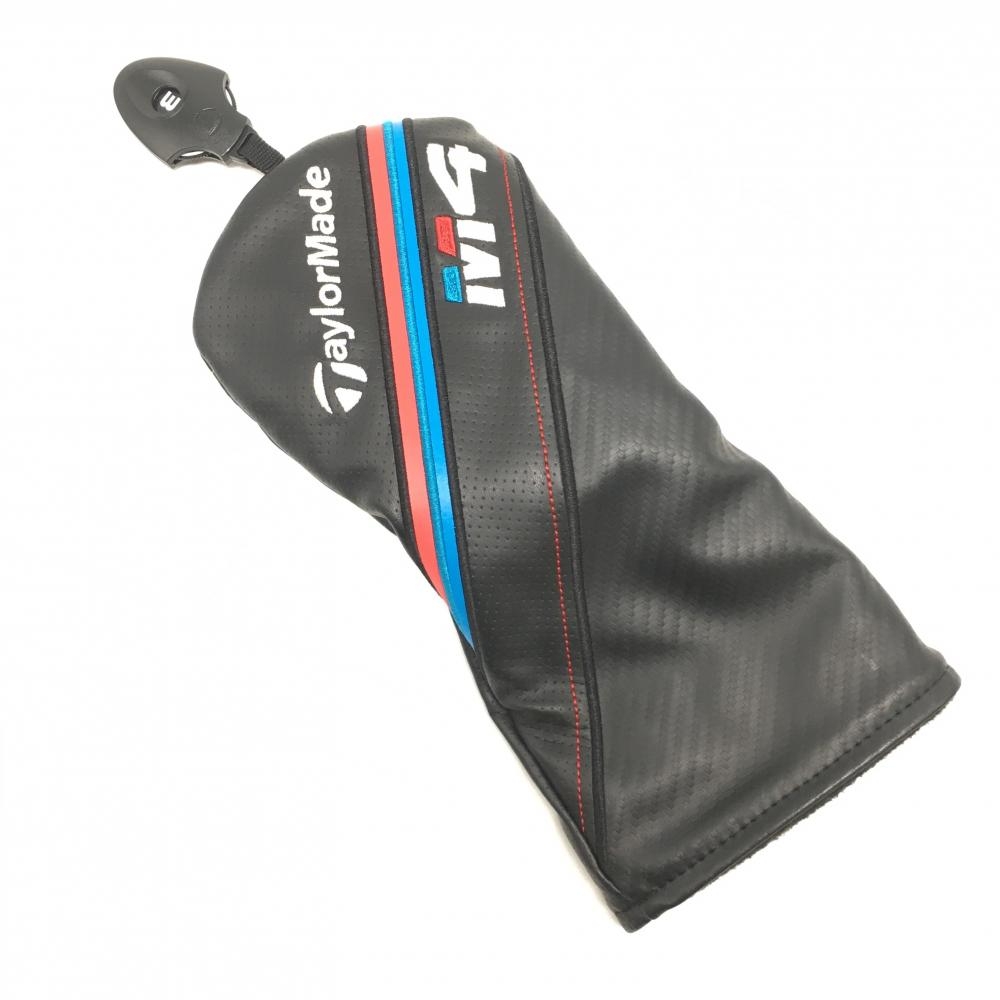 【美品】テーラーメイド ヘッドカバー(FW) 黒×ブルー フェアウェイウッド M4 ゴルフ TaylorMade