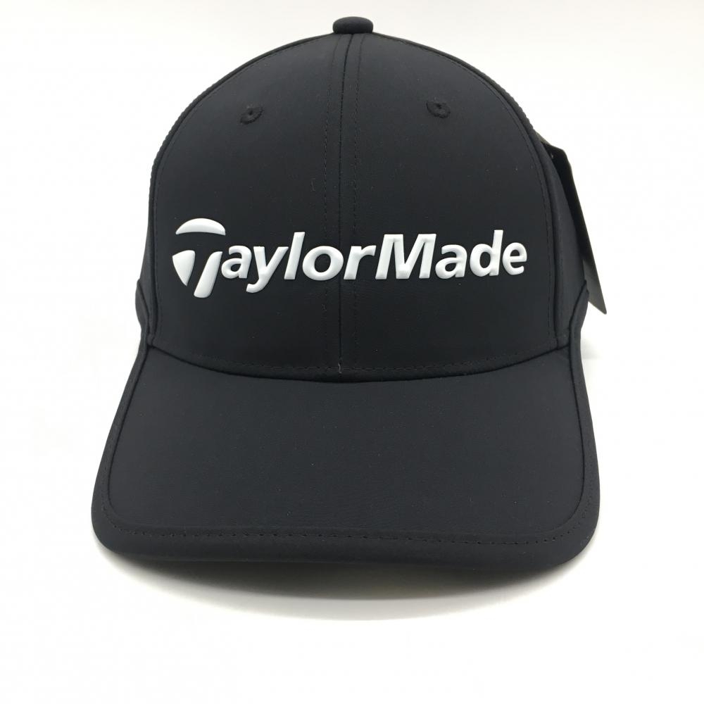 【新品】テーラーメイド キャップ 黒×白 吸汗速乾 ロゴ フリー（57-59） ゴルフウェア TaylorMade 画像