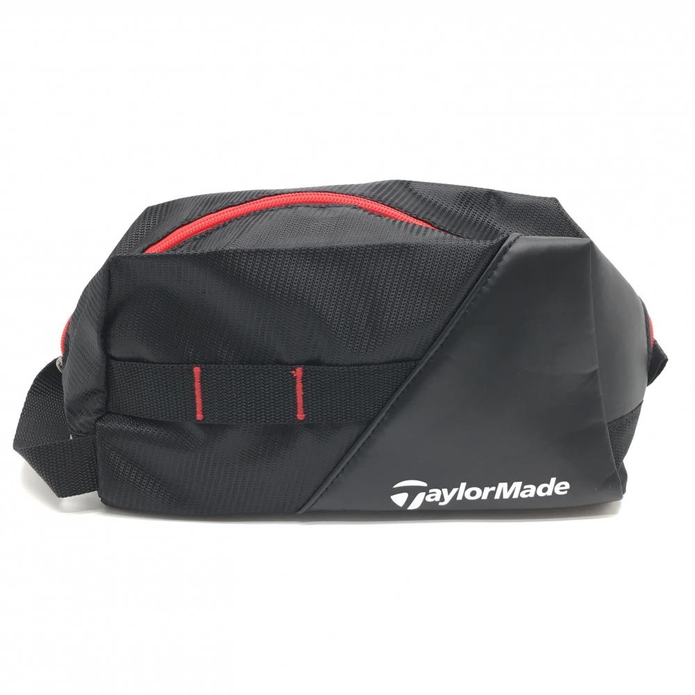 【新品】テーラーメイド ポーチ 黒×白 小物入れゴルフ TaylorMade