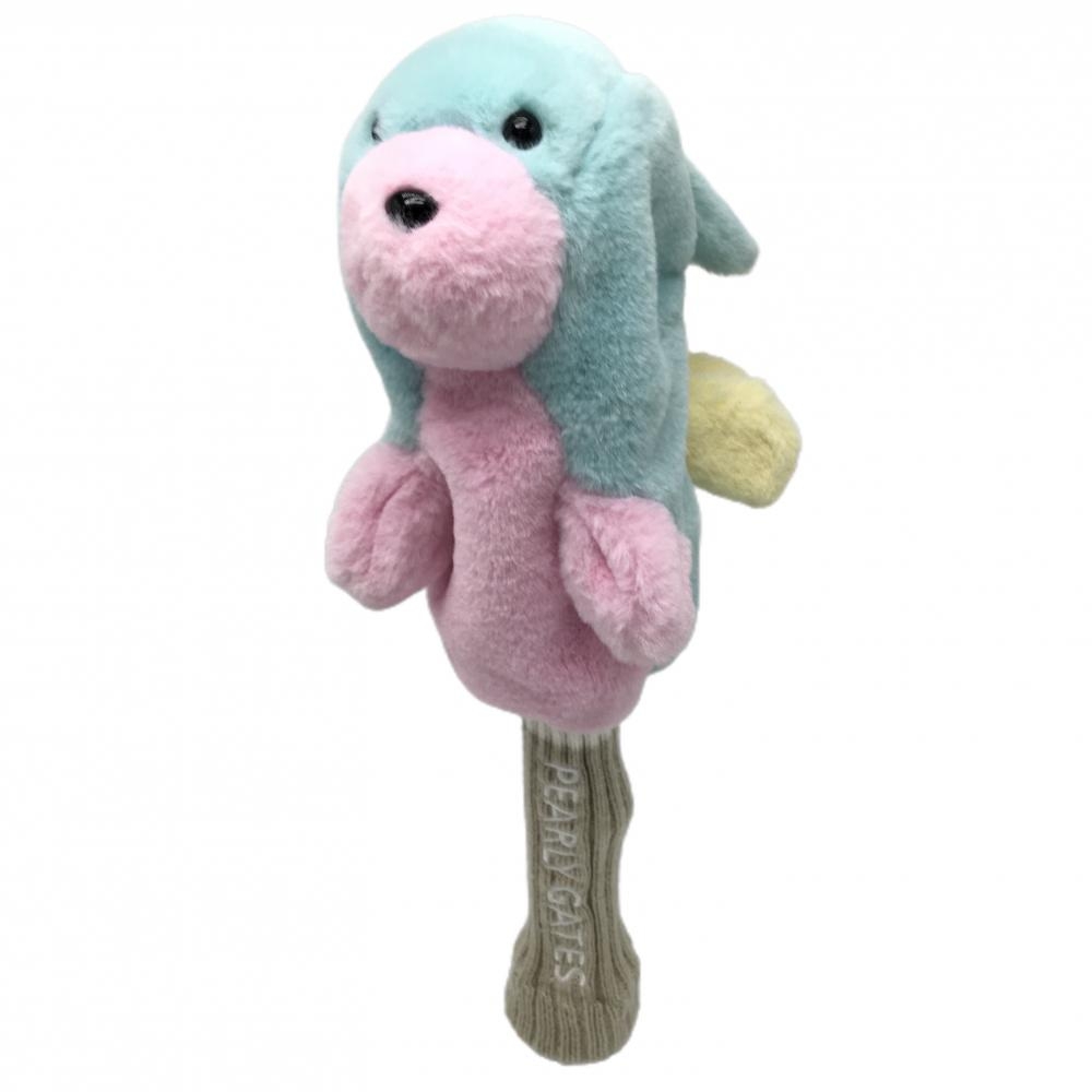 【超美品】パーリーゲイツ ヘッドカバー(DR) ライトブルー×ピンク フライングラビット ぬいぐるみ  ゴルフ PEARLY GATES