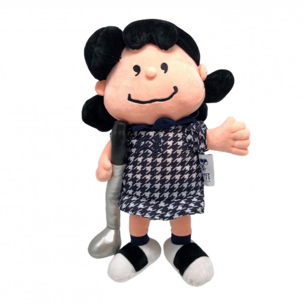 【新品】パーリーゲイツ×PEANUTS ヘッドカバー(FW) ペールオレンジ×ネイビー×白 ルーシー  ゴルフ PEARLY GATES