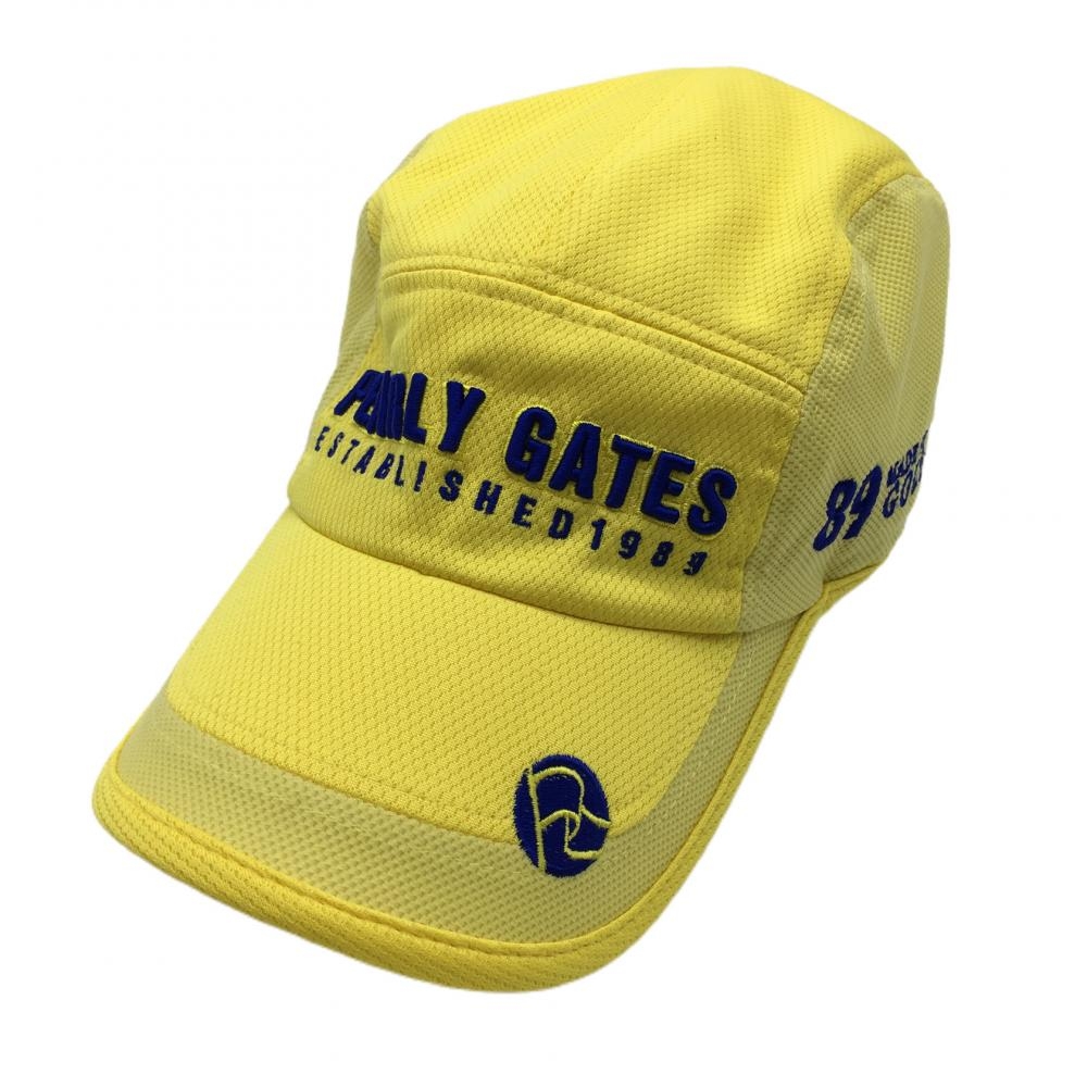 パーリーゲイツ キャップ イエロー×ブルー サイド星柄刺しゅう  FR ゴルフウェア PEARLY GATES