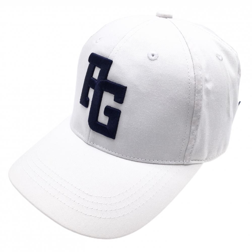 パーリーゲイツ キャップ 白×ネイビー 立体ロゴ刺しゅう FR   ゴルフウェア PEARLY GATES