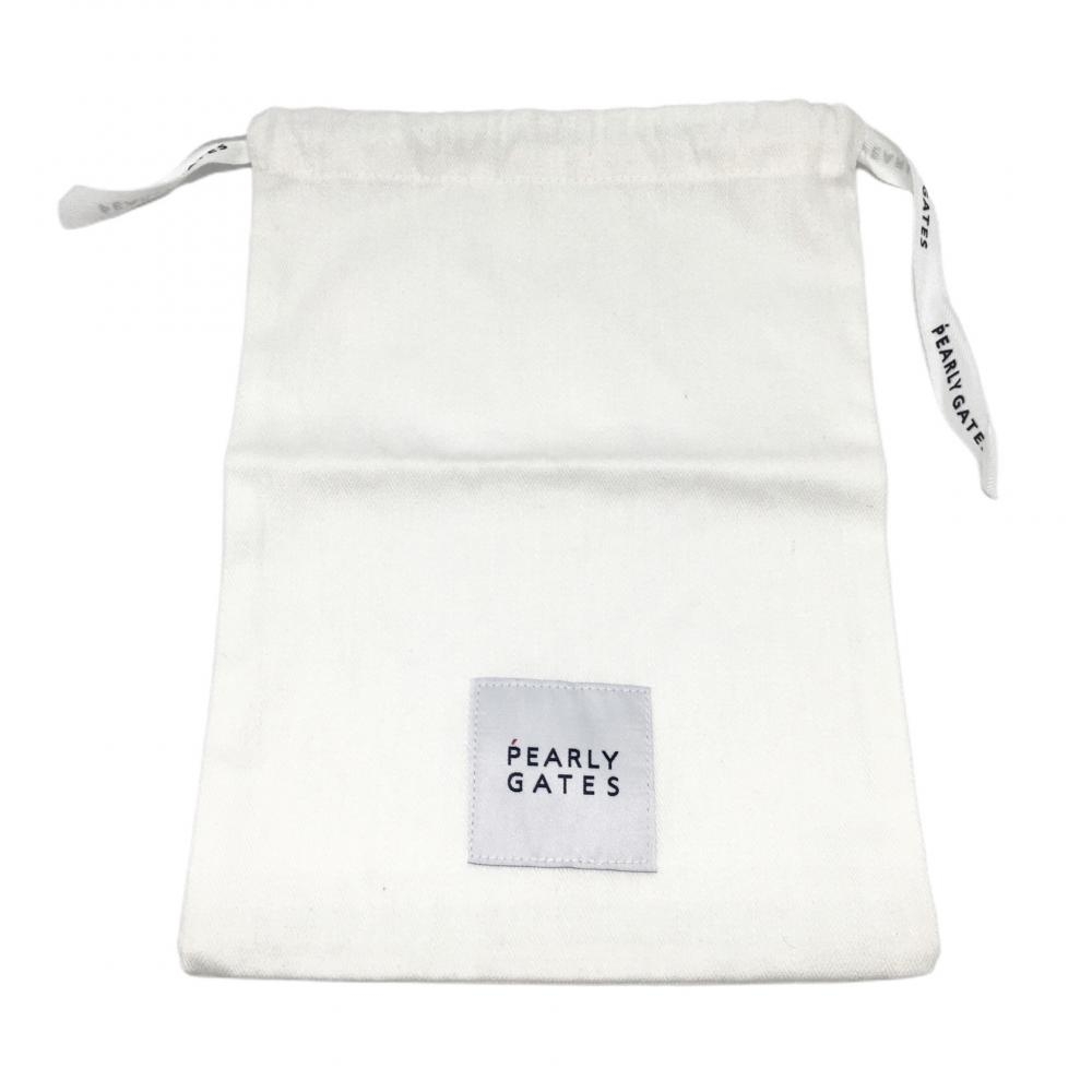 【超美品】パーリーゲイツ 巾着袋 ヘリンボーン 非売品 リボンロゴゴルフ PEARLY GATES