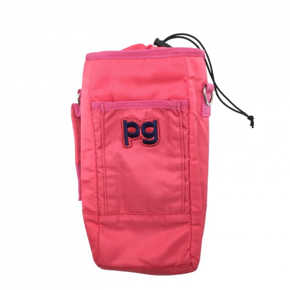 パーリーゲイツ 保冷ボトルケース ピンク×ネイビー 内外ポケット ゴルフ PEARLY GATES