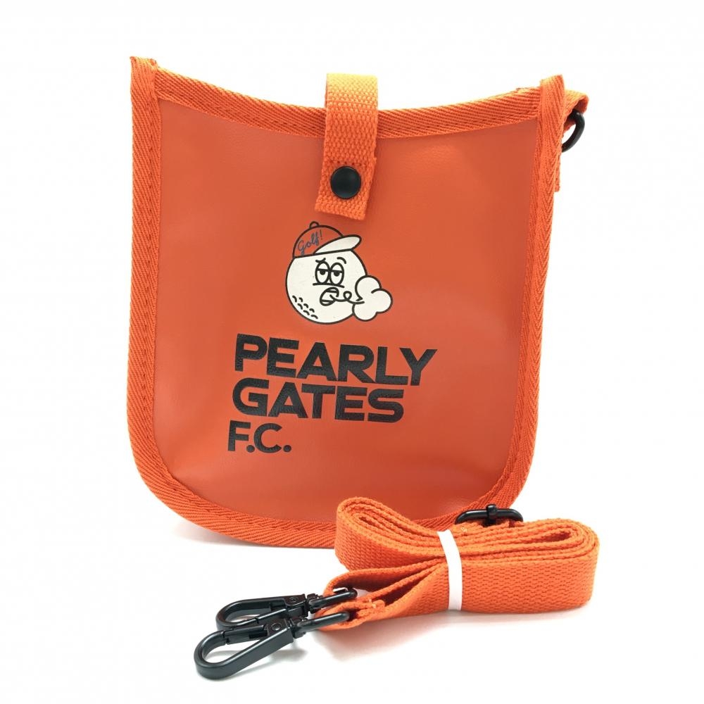 【未使用品】パーリーゲイツ ショルダーバッグ オレンジ×黒 BALLくんゴルフ 2024年モデル 非売品 ノベルティ PEARLY GATES