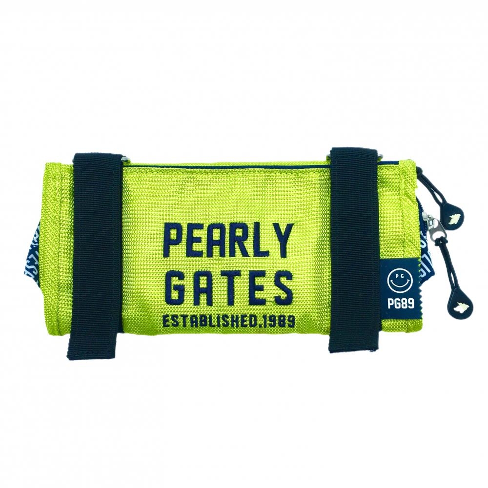 パーリーゲイツ マルチポーチ イエローグリーン ニコちゃん 小物入れ スマイル ゴルフ PEARLY GATES