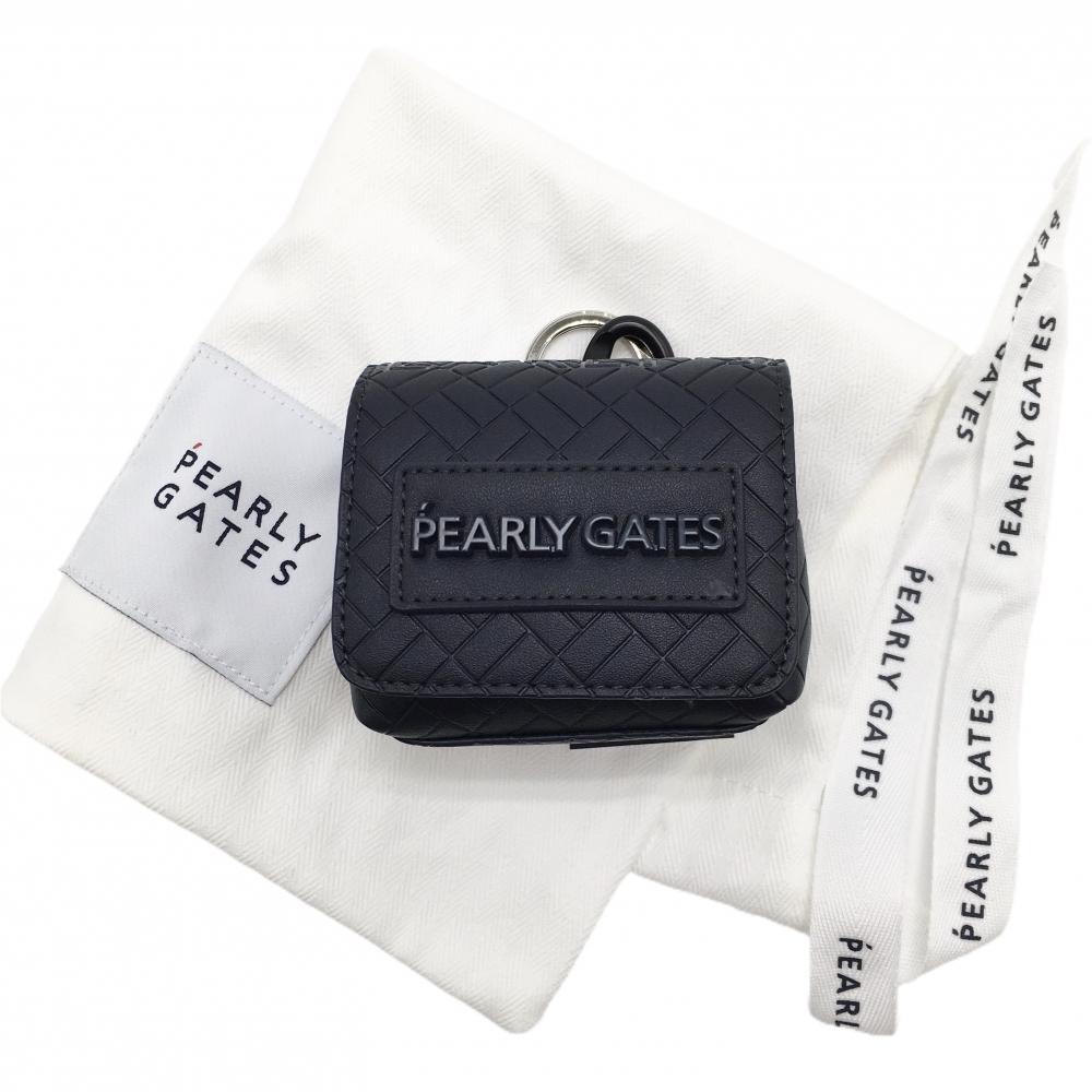 【新品】パーリーゲイツ ボールポーチ ネイビー カラビナ付 ボールケース FR ゴルフ 2026年モデル PEARLY GATES