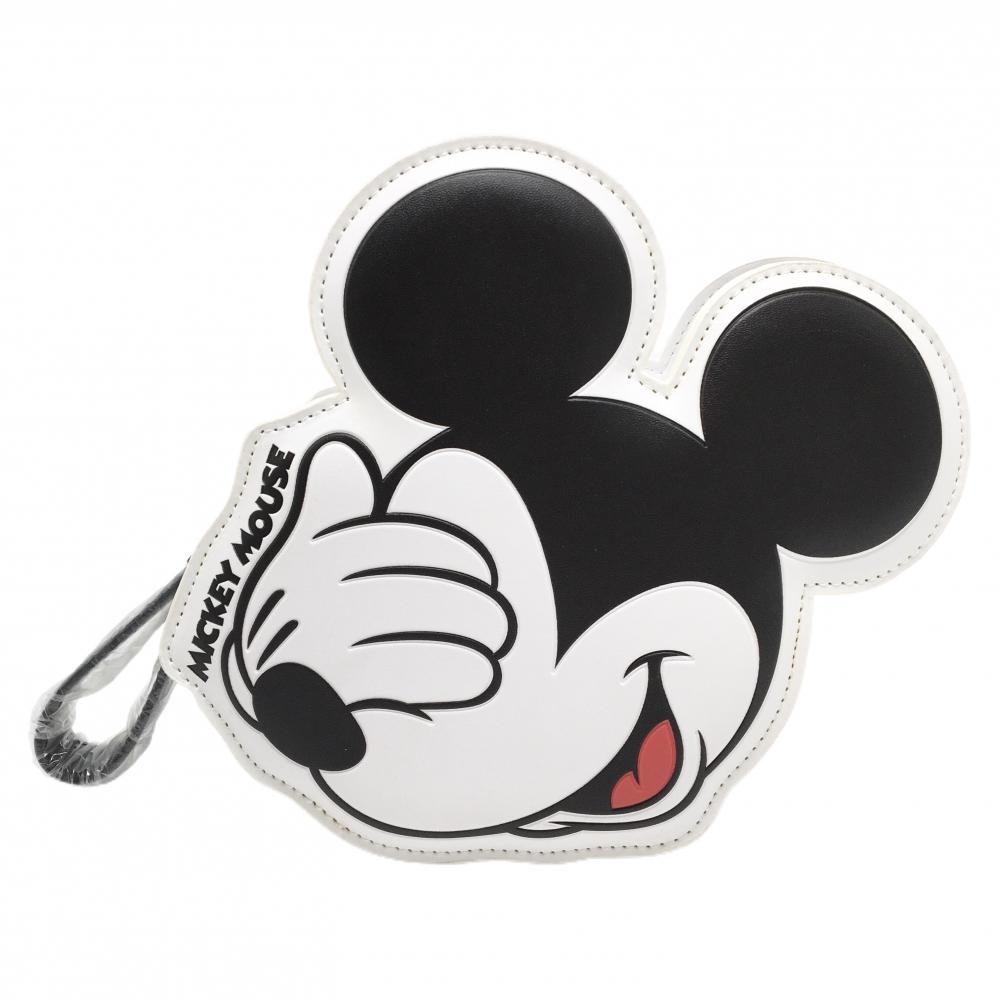 【新品】パーリーゲイツ×DISNEY ダイカットポーチ 白×黒 ミッキー FR ゴルフ PEARLY GATES