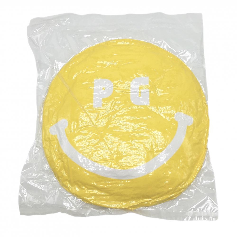 【新品】パーリーゲイツ クッション イエロー×白 ニコちゃん ノベルティ スマイルゴルフ PEARLY GATES