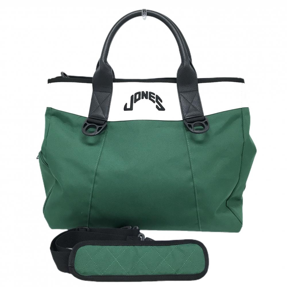 【超美品】ジョーンズ×ビームスゴルフ 2WAYロッカーバッグ グリーン×白 ボストンバッグ JONES  ゴルフ BEAMS GOLF