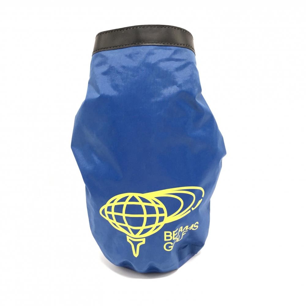 【美品】ビームスゴルフ 氷嚢 ブルー×イエロー アイスバック ゴルフ BEAMS GOLF