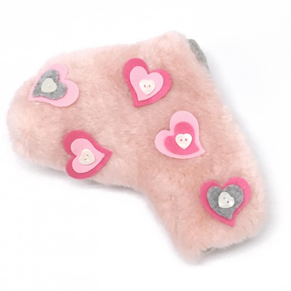 【新品】ビバハート パターカバー ライトピンク ピン型 ハート ゴルフ VIVA HEART