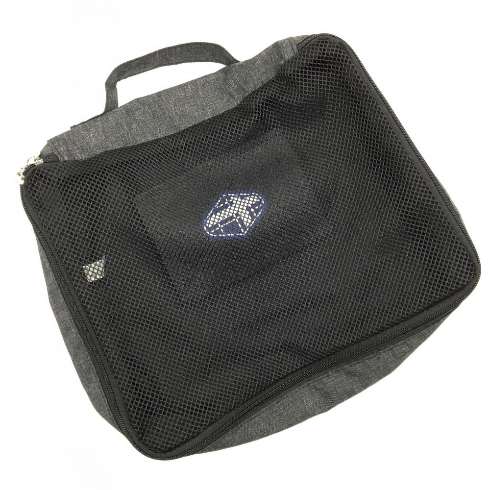 【超美品】フィドラ メッシュポーチ グレー 小物入れ トラベルポーチ ゴルフ FIDRA