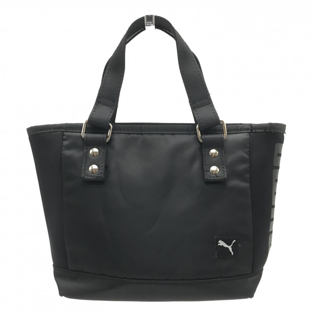 【超美品】プーマ カートバッグ 黒 サイドロゴゴルフ PUMA