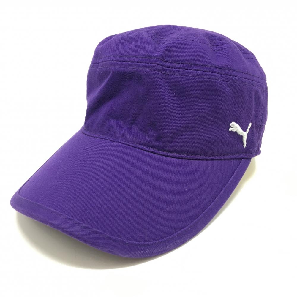 プーマ ワークキャップ パープル ロゴ白 ONE SIZE   ゴルフウェア PUMA