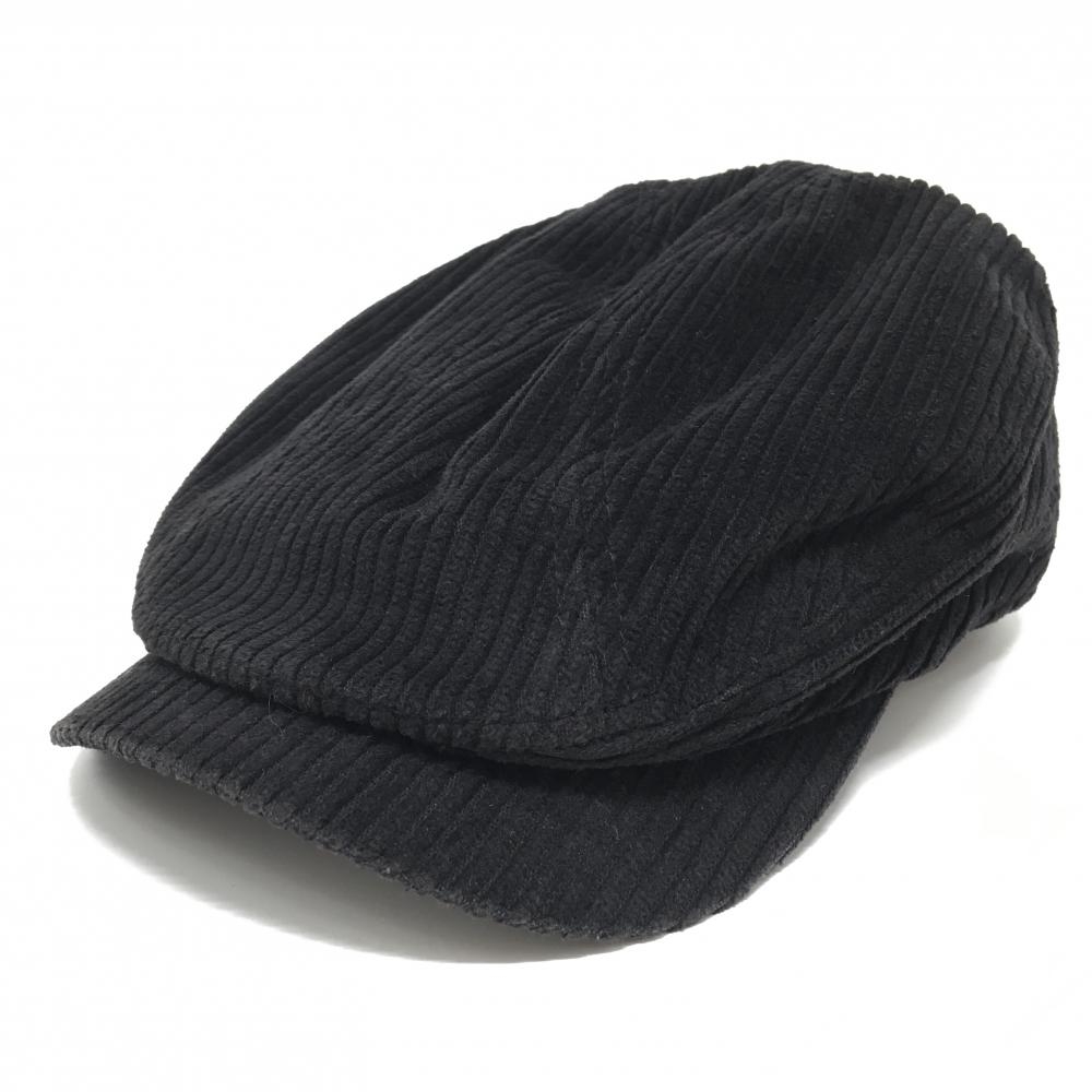 【超美品】プーマ ハンチング帽 黒 コーデュロイ コットン100％ L ゴルフウェア PUMA 画像