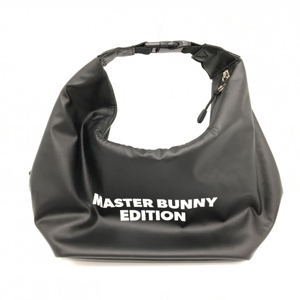 【未使用品】マスターバニー 保冷カートバッグ 黒×白 ロゴプリントゴルフ MASTER BUNNY EDITION