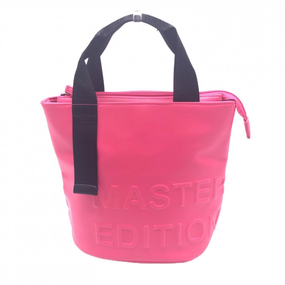 【超美品】マスターバニー カートバッグ ピンク エンボスロゴ 内ポケット ゴルフ MASTER BUNNY EDITION