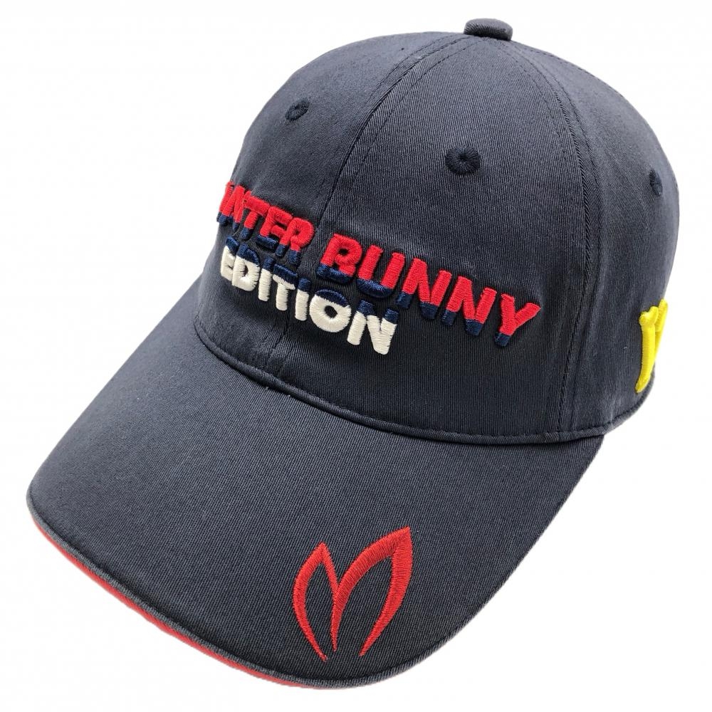 マスターバニー キャップ ネイビー×レッド トリコロールロゴ FR  ゴルフウェア MASTER BUNNY EDITION
