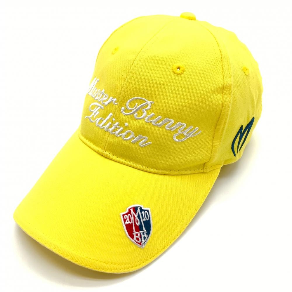 【超美品】マスターバニー キャップ イエロー×白 ロゴ刺しゅう  FR   ゴルフウェア MASTER BUNNY EDITION