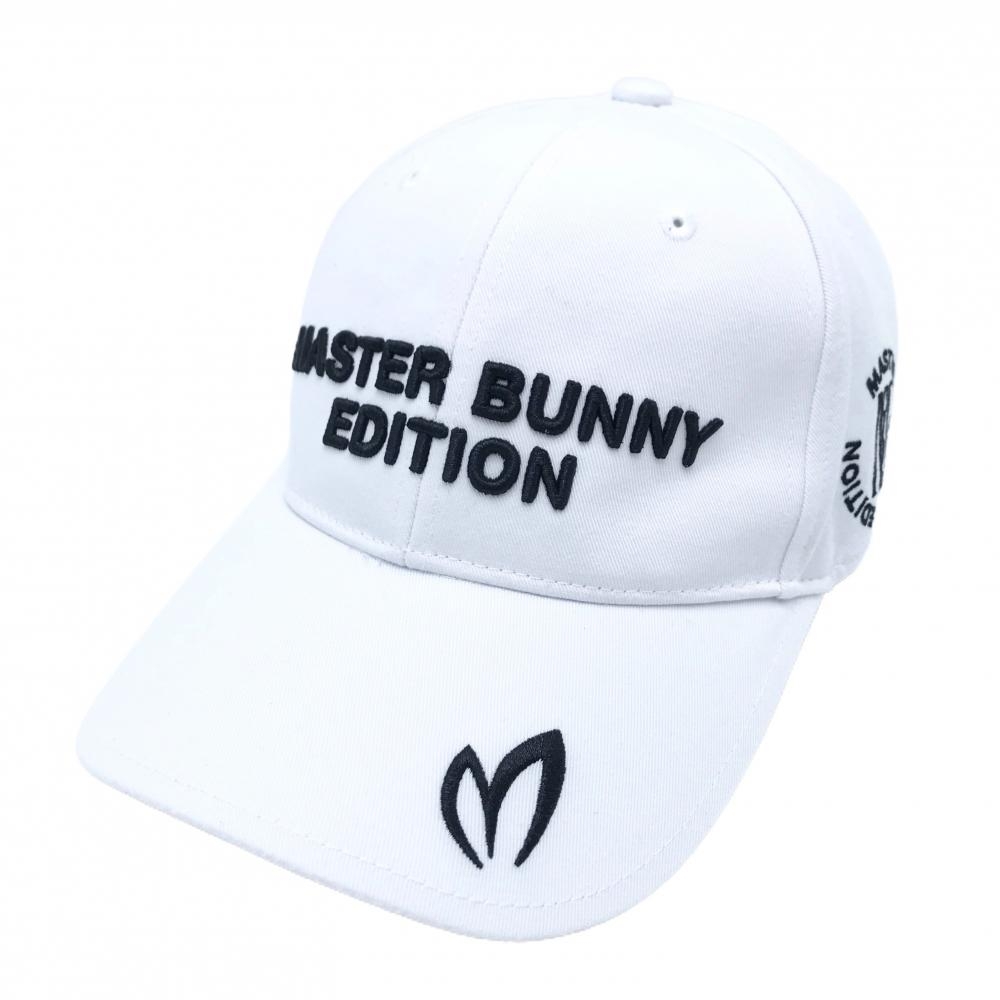 【美品】マスターバニー キャップ 白×黒 立体ロゴ  FR   ゴルフウェア 2024年モデル MASTER BUNNY EDITION