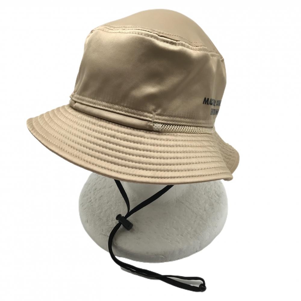 【美品】マスターバニー ハット ゴールド ロゴプリント FR   ゴルフウェア MASTER BUNNY EDITION