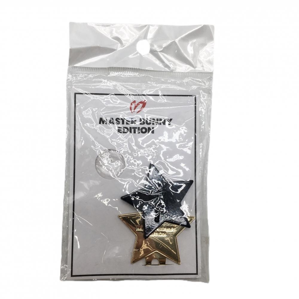 【新品】マスターバニー クリップマーカー 黒×ゴールド 星型ゴルフ MASTER BUNNY EDITION