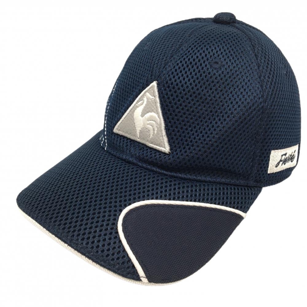 ルコック メッシュキャップ ネイビー ビッグロゴ刺しゅう F(57cm-59cm)   ゴルフウェア le coq sportif