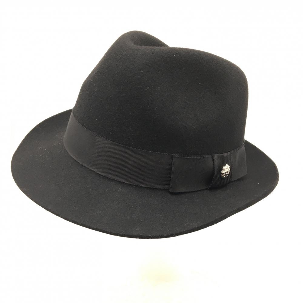 【超美品】セントアンドリュース 中折れハット 黒 ウール100％ FR   ゴルフウェア St ANDREWS