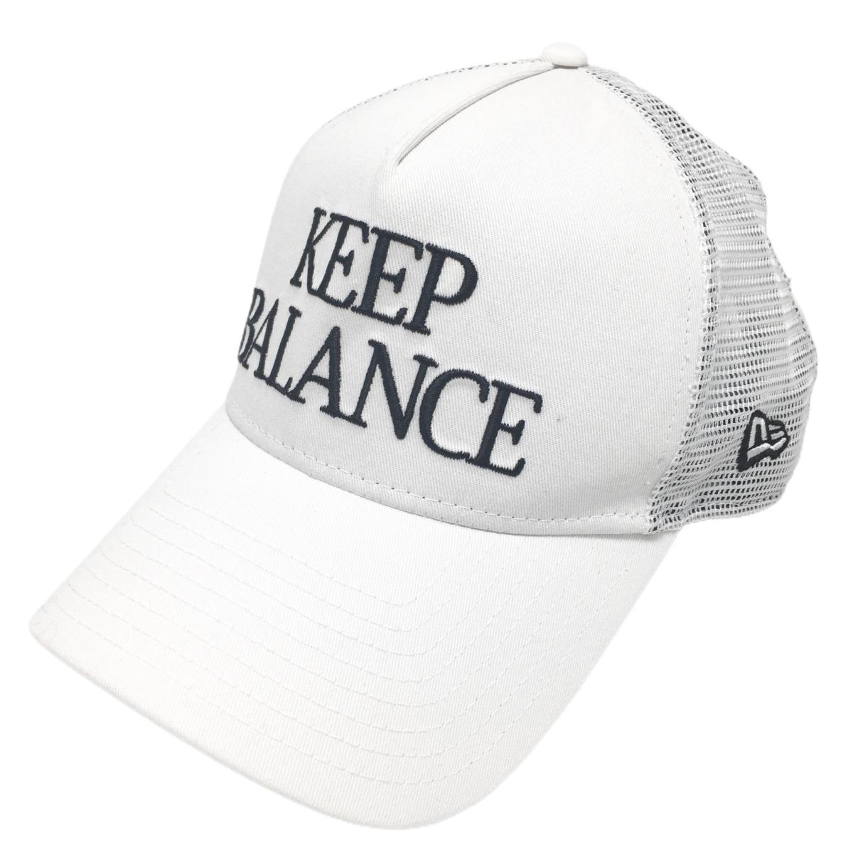 【超美品】ニューエラ メッシュキャップ 白×黒 ロゴ    ゴルフウェア New Era