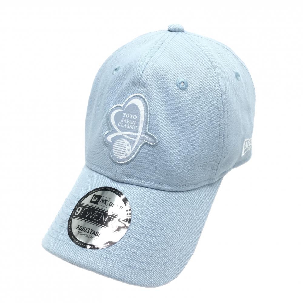 【新品】ニューエラ キャップ ライトブルー ワッペン TOTO JAPAN CLASSIC MEDIUM/LARGE   ゴルフウェア New Era