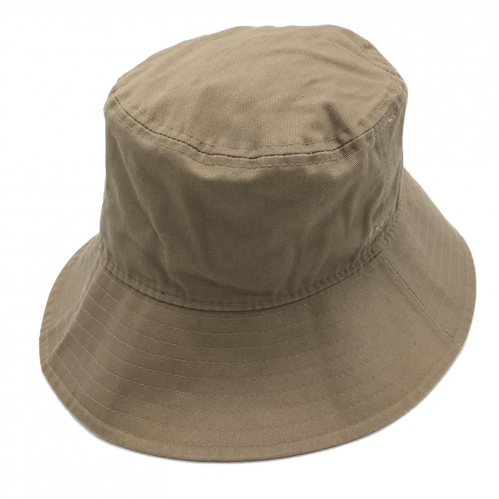 【超美品】ニューエラ ハット ベージュ ロゴ刺しゅう MEDIUM/LARGE  ゴルフウェア New Era