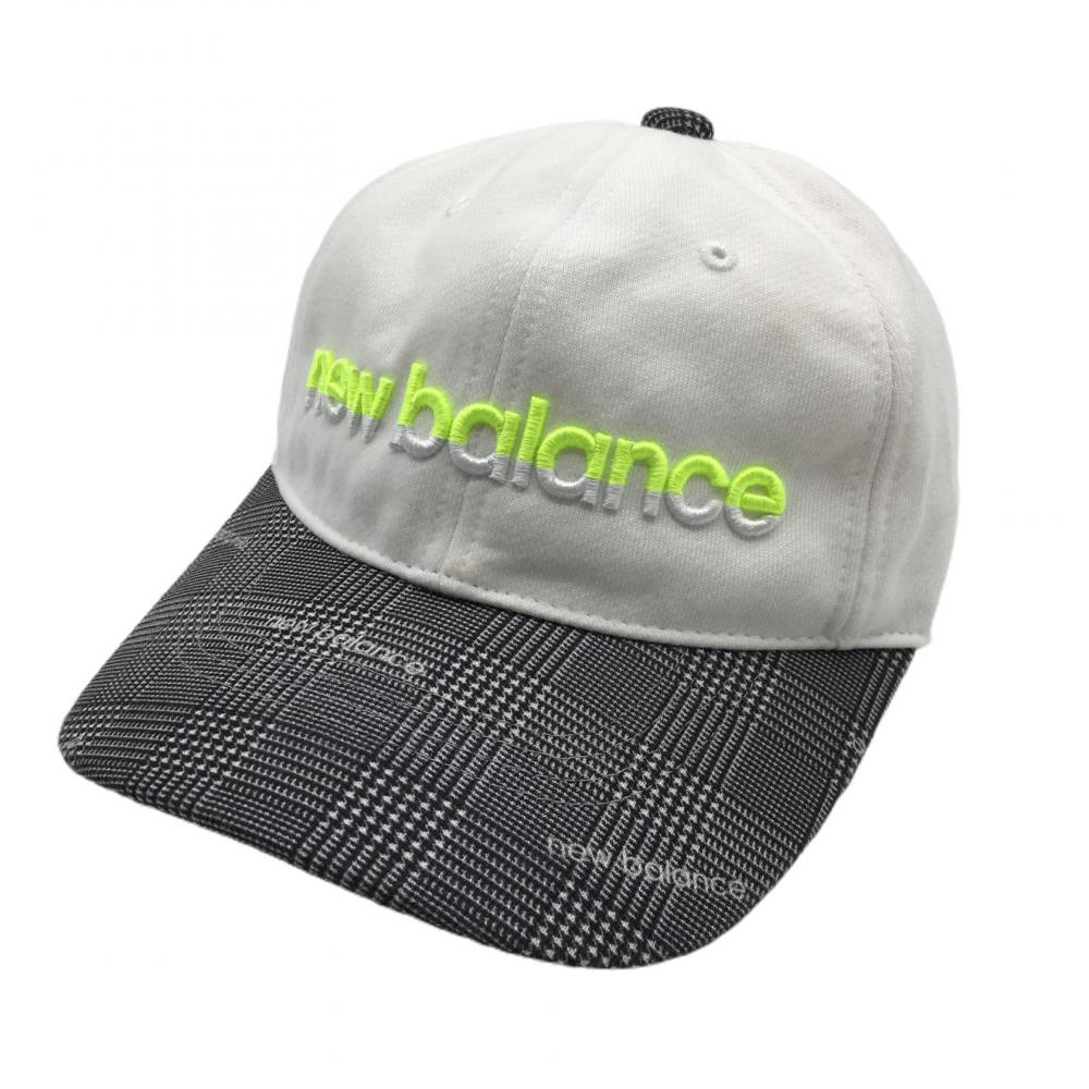 ニューバランスゴルフ キャップ 白×グレー ロゴ刺しゅう FR ゴルフウェア New Balance 画像