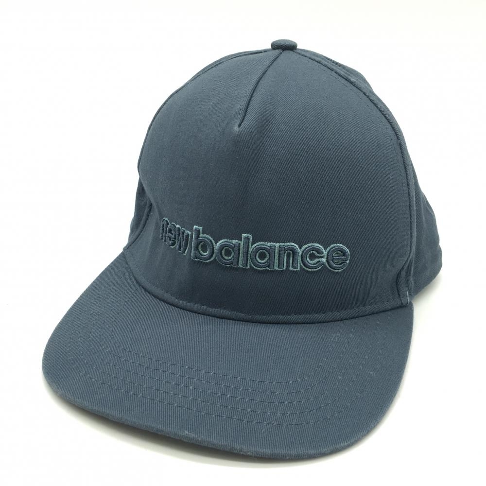 ニューバランス キャップ グレー 立体ロゴ刺しゅう コットン100％  ゴルフウェア New Balance