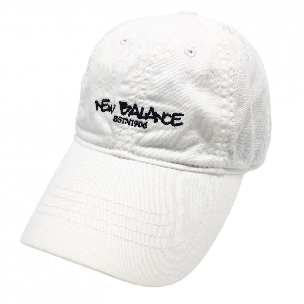 ニューバランスゴルフ キャップ 白×黒 ロゴ刺しゅう FR   ゴルフウェア New Balance