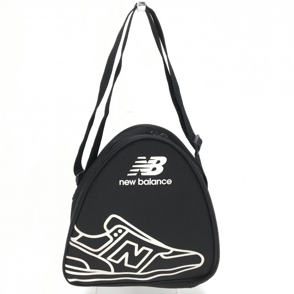 ニューバランス ショルダーバッグ 黒×白 スニーカープリント ゴルフ New Balance